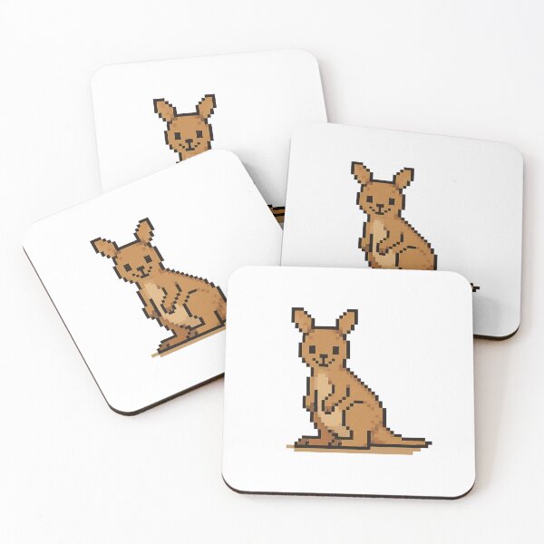 Item preview, Cute Pixel Art Kangaroo - Retro 8-Bit Wildlife Design designed and sold by SLGA-Designs.