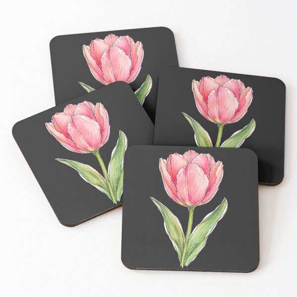 Item preview, Minimal Tulip Botanical Watercolor designed and sold by ColorSplash123.