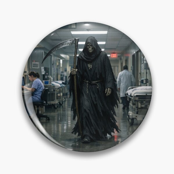 Item preview, death comes for new souls - a sarcastic image of what awaits us... designed and sold by Nela-&-Lena.