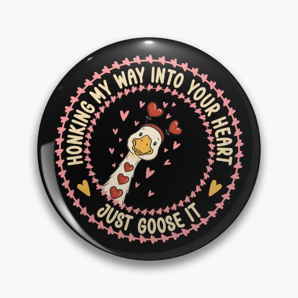 Item preview, Honking My Way Into Your Heart Just Goose It - Cute Valentine Goose Pun designed and sold by the-Z3nith.