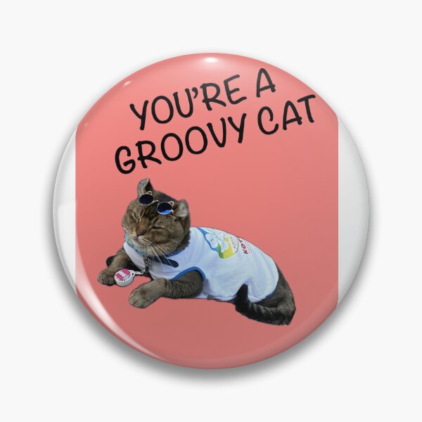 Item preview, You’re a groovy cat romantic card designed and sold by Crafted-by-Nico.