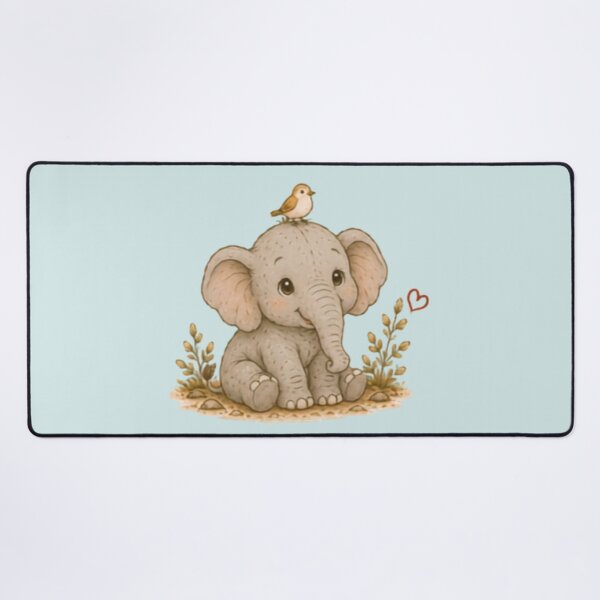 Item preview, Cute Elephant Best Friends designed and sold by MellowMunchkins.