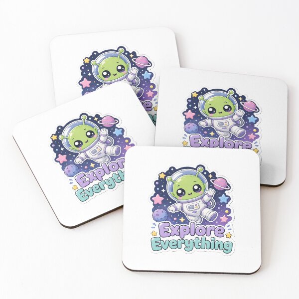 Item preview, Explore Everything Alien Astronaut Sticker designed and sold by Ruamid.