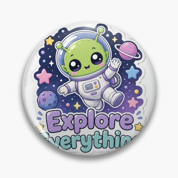 Item preview, Explore Everything Alien Astronaut Sticker designed and sold by Ruamid.