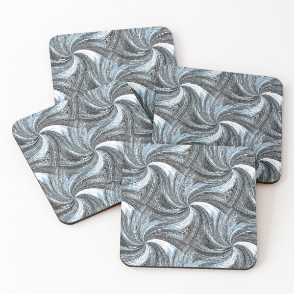 Item preview, Spiral Summer Pinch Pattern in Blue and White designed and sold by Artistestella.