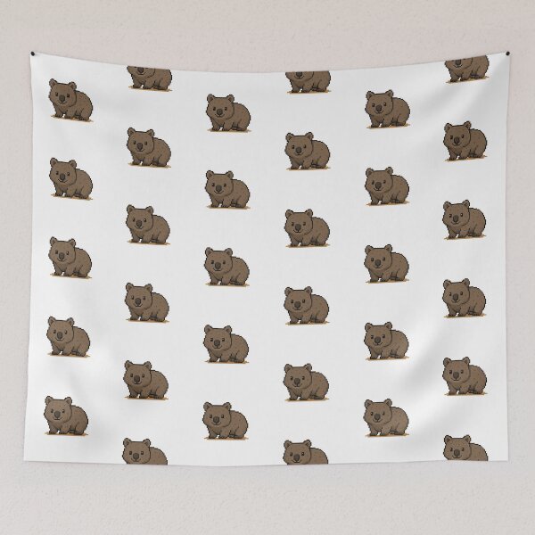 Item preview, Cute Pixel Art Wombat - Retro 8-Bit Wildlife Design designed and sold by SLGA-Designs.