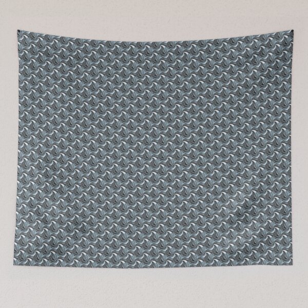 Item preview, Spiral Summer Pinch Pattern in Blue and White designed and sold by Artistestella.