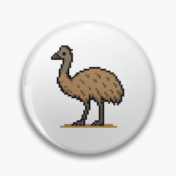 Item preview, Cute Pixel Art Emu - Retro 8-Bit Wildlife Design designed and sold by SLGA-Designs.