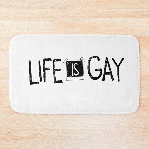 Item preview, Life Is Gay black designed and sold by arcadia_gay.