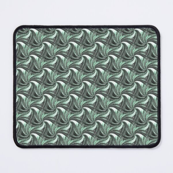 Item preview, Spiral Summer Pinch Pattern in Green and White designed and sold by Artistestella.