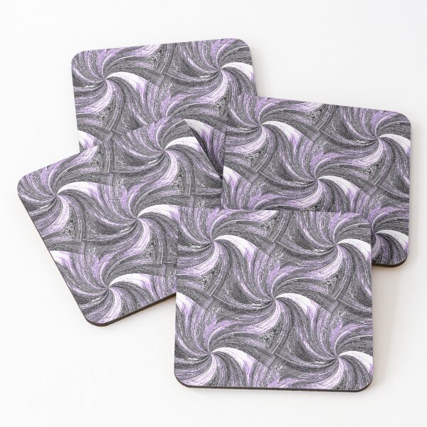 Item preview, Spiral Summer Pinch Pattern in Purple and White designed and sold by Artistestella.