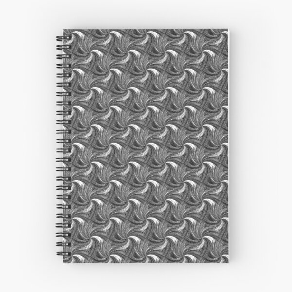 Item preview, Spiral Summer Pinch Pattern in Black designed and sold by Artistestella.