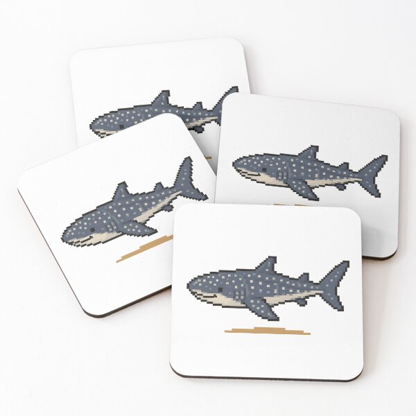 Item preview, Cute Pixel Art Whale Shark - Retro 8-Bit Wildlife Design designed and sold by SLGA-Designs.
