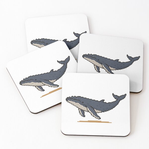 Item preview, Cute Pixel Art Humpback Whale - Retro 8-Bit Wildlife Design designed and sold by SLGA-Designs.