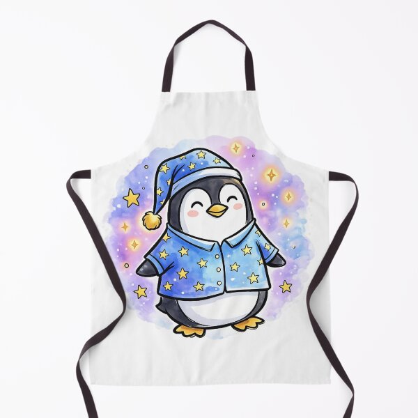 Item preview, Cute Kawaii Penguin in Star Pajamas | Cozy Bedtime Galaxy Animal | Nursery Decor | Baby & Kids Gift designed and sold by Cosmic Doodle Co..