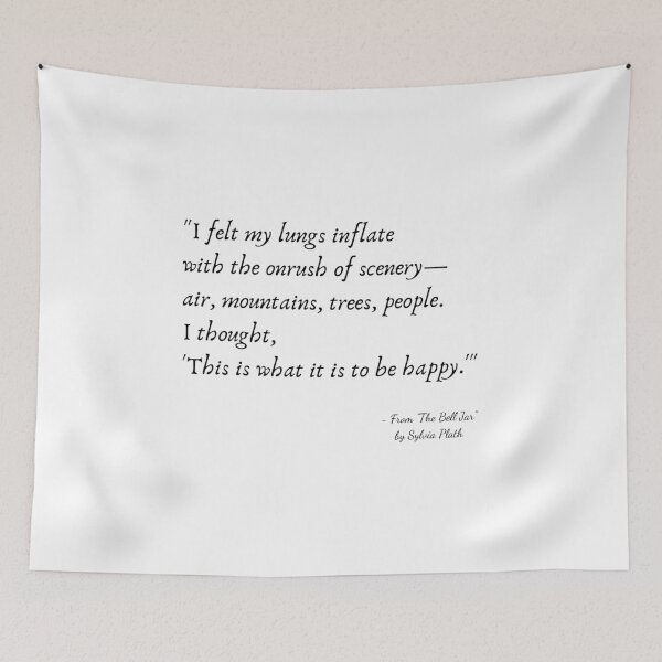 Item preview, A Quote from "The Bell Jar" by Sylvia Plath designed and sold by Poemit.