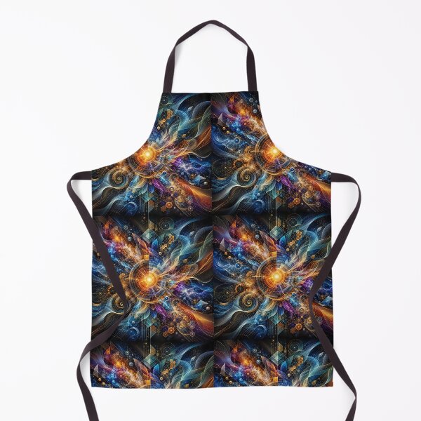 Aperçu de l'œuvre Celestial Resonance: An Abstract Symphony of Light and Geometry créée et vendue par Artisan Finds Online.