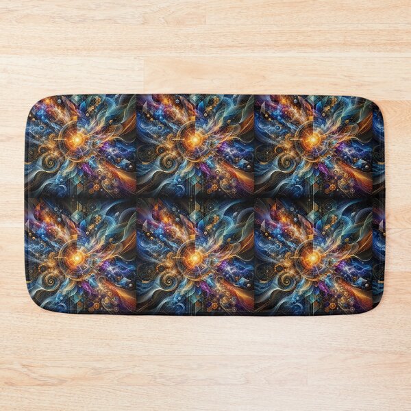 Artikelvorschau, Celestial Resonance: An Abstract Symphony of Light and Geometry entworfen und verkauft von Artisan Finds Online.