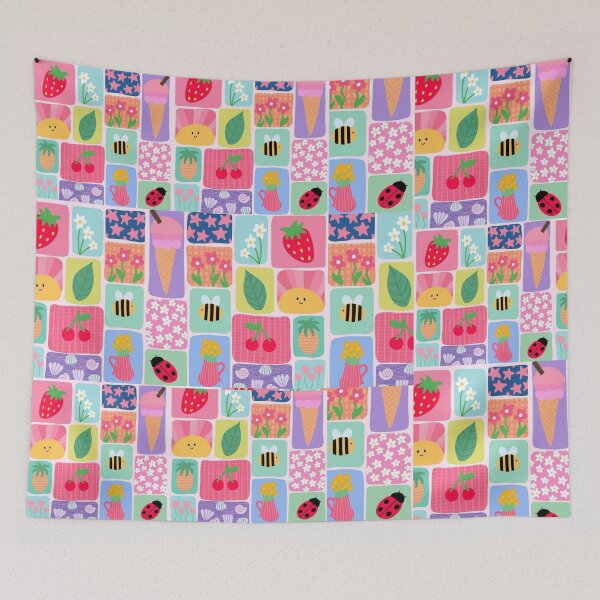 Item preview,  ​Cute Patchwork Summer Vibes Y2K Aesthetic designed and sold by crystalar95.