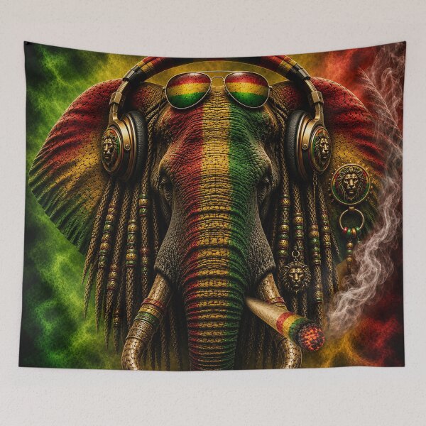 Item preview, RASTA ELEPHANT  designed and sold by johnnyssandart.