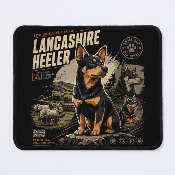 Item preview, Lancashire Heeler Working Dog Heritage Illustration designed and sold by Abidel.