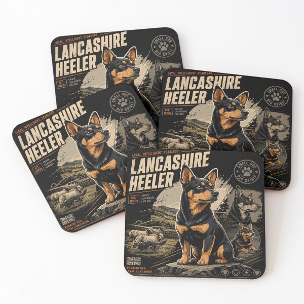 Item preview, Lancashire Heeler Working Dog Heritage Illustration designed and sold by Abidel.