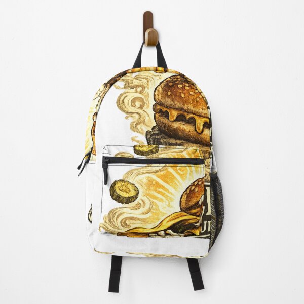 Item preview, Zen Burger Funny Meditating Cheeseburger Vintage Food Graphic designed and sold by irfanshikh.