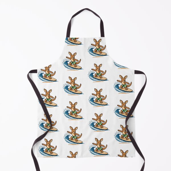 Item preview, Cute Pixel Art Surfing Kangaroo - Retro 8-Bit Wildlife Design designed and sold by SLGA-Designs.