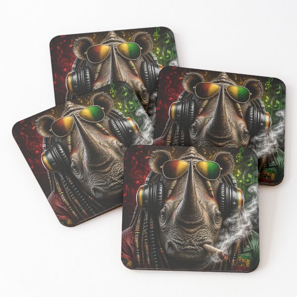 Item preview, RASTA RHINO  designed and sold by johnnyssandart.