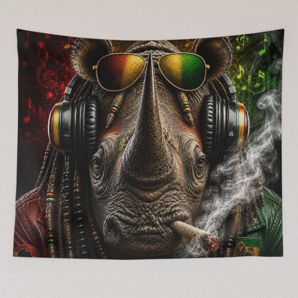 Item preview, RASTA RHINO  designed and sold by johnnyssandart.