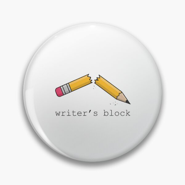 Item preview, WRITER'S BLOCK - Broken Pencil designed and sold by Zazz Lee.