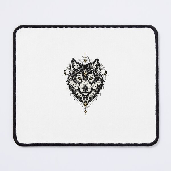 Item preview, Sacred Geometry Wolf | Premium Minimal Vector Art designed and sold by 30bhart.