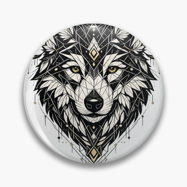 Item preview, Sacred Geometry Wolf | Premium Minimal Vector Art designed and sold by 30bhart.
