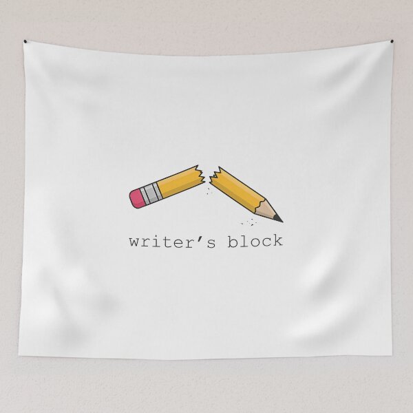 Item preview, WRITER'S BLOCK - Broken Pencil designed and sold by Zazz Lee.