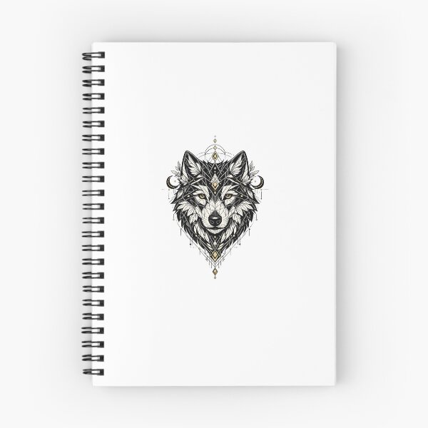 Item preview, Sacred Geometry Wolf | Premium Minimal Vector Art designed and sold by 30bhart.