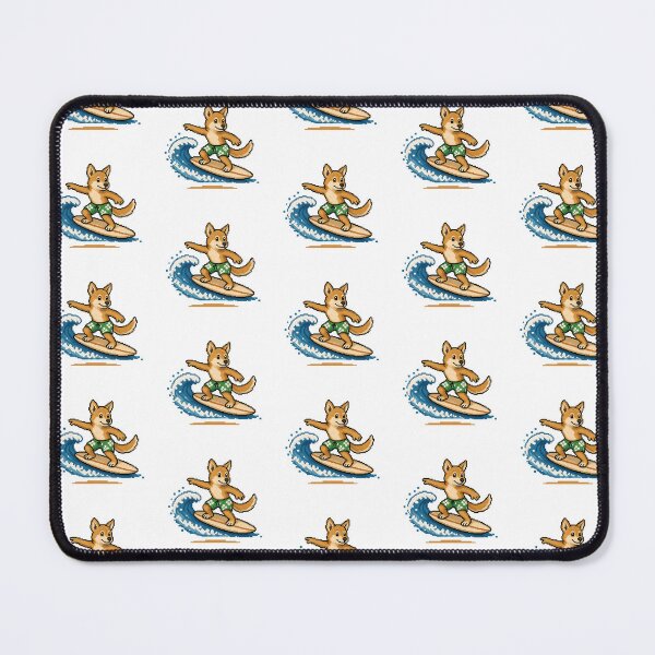 Item preview, Cute Pixel Art Surfing Dingo - Retro 8-Bit Wildlife Design designed and sold by SLGA-Designs.