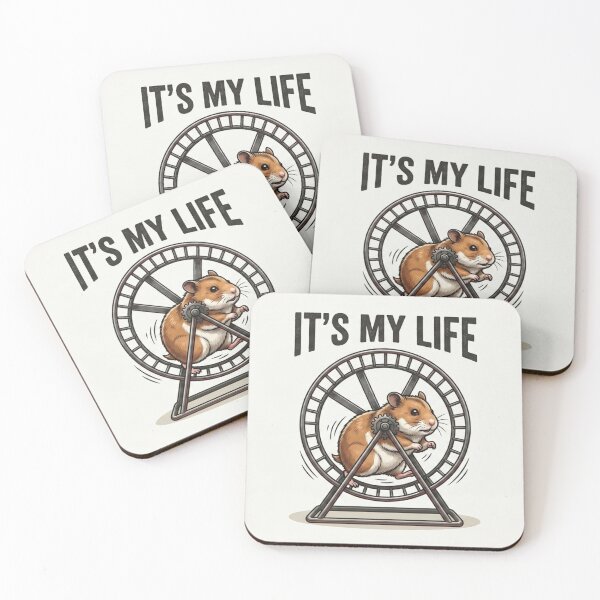 Item preview, It's My Life - Funny Hamster Wheel Life Crisis Graphic designed and sold by BoldConcept43.