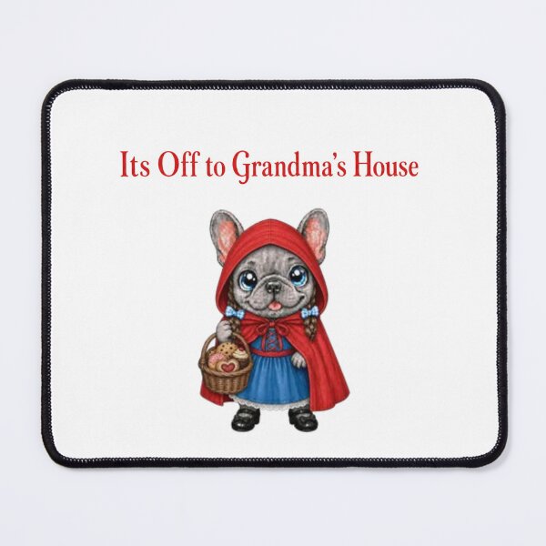 Item preview, Little Red Riding Hood French Bulldog – Off to Grandmas House designed and sold by ArtisticDesignsbyLinda.