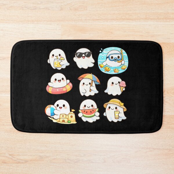 Item preview, Summer Ghost Sticker Pack Cute Spooky Beach Vacation Holiday Fun Design designed and sold by Artycom.