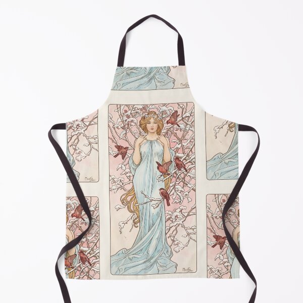 Item preview, Winter Maiden With Red Birds designed and sold by artofuniverse.