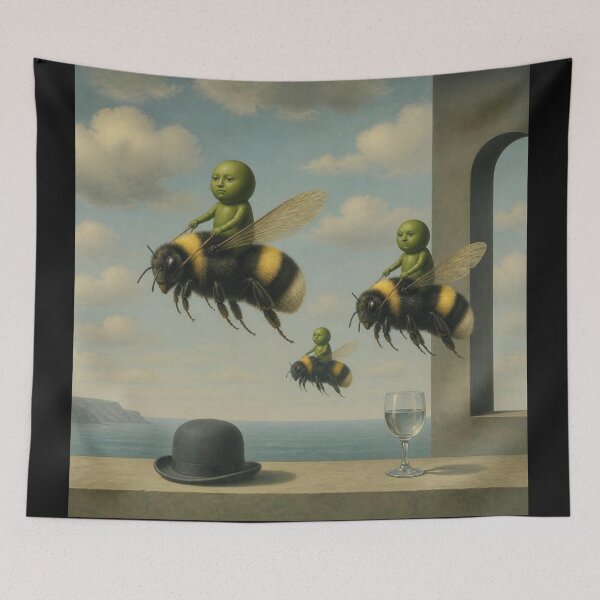 Item preview, Surreal Peas on Bees designed and sold by Pinkgnomie.