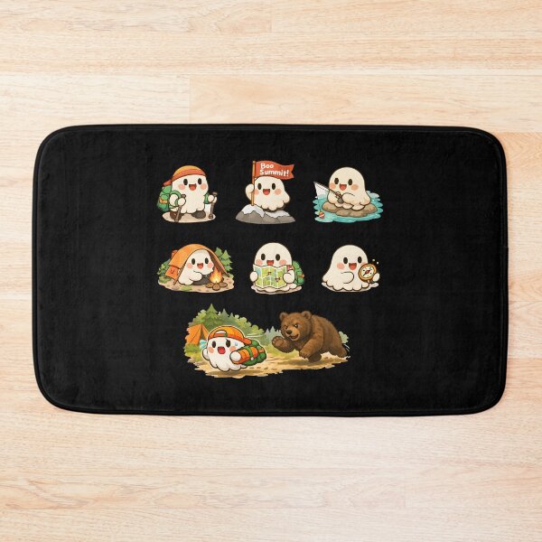 Item preview, Boo Hike Cute Ghost Sticker Pack Kawaii Outdoor Hiking Adventure designed and sold by Artycom.