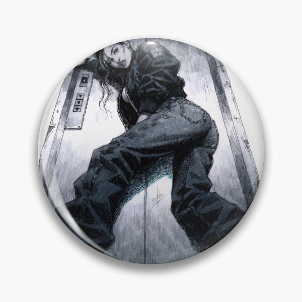 Item preview, Woman leaning on metal elevator as transparent PNG designed and sold by Creative88Art.
