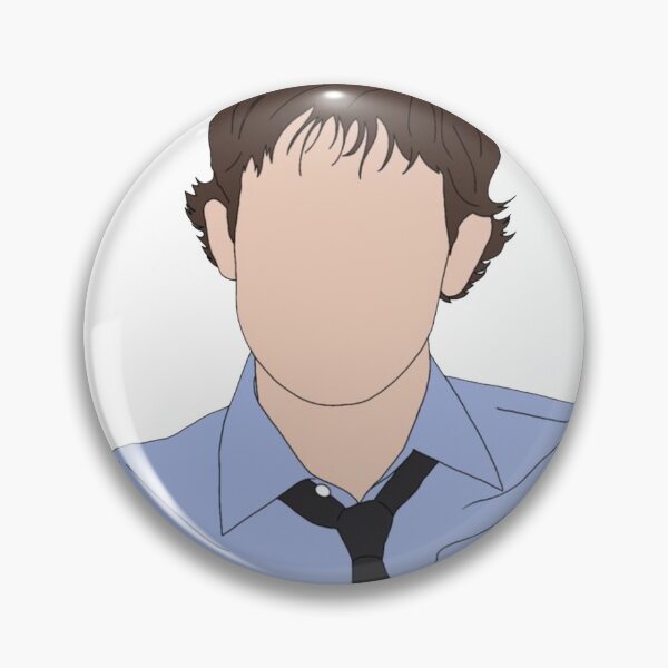 Item preview, Jim Halpert Faceless Portrait Shirt - The Office TV Show Fan Art T-Shirt designed and sold by ItsAllYellow.