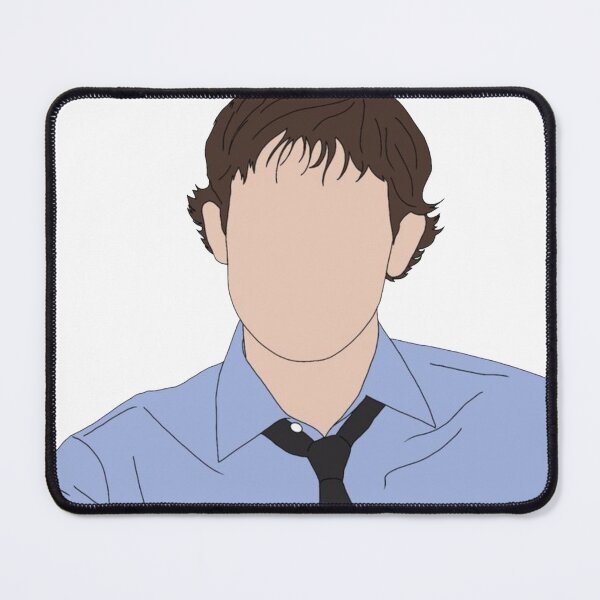 Item preview, Jim Halpert Faceless Portrait Shirt - The Office TV Show Fan Art T-Shirt designed and sold by ItsAllYellow.