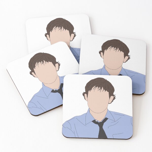 Item preview, Jim Halpert Faceless Portrait Shirt - The Office TV Show Fan Art T-Shirt designed and sold by ItsAllYellow.
