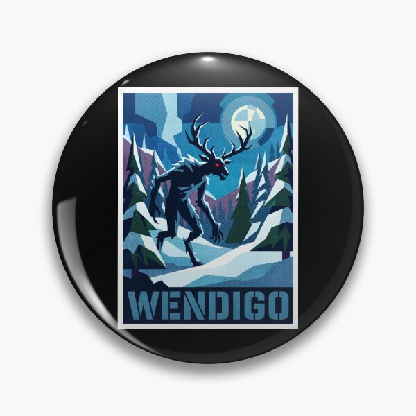 Item preview, Wendigo Cryptid Pop Art Horror Poster designed and sold by redsharkuk.