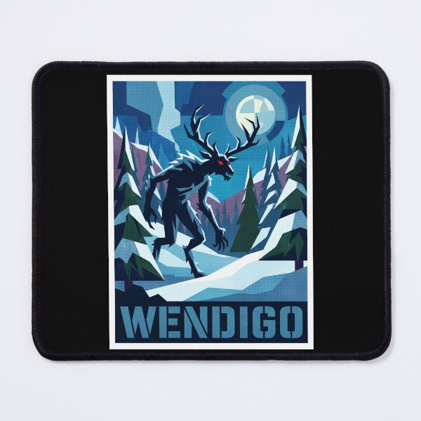 Item preview, Wendigo Cryptid Pop Art Horror Poster designed and sold by redsharkuk.