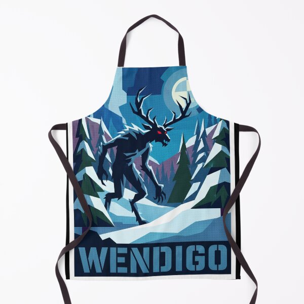 Item preview, Wendigo Cryptid Pop Art Horror Poster designed and sold by redsharkuk.