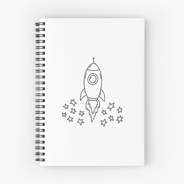 Item preview, A toy rocket lying next to star shaped stickers scattered on the floor designed and sold by rasagamastore.